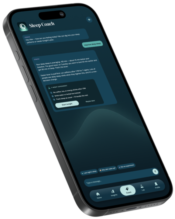 SleepQ experiment results screen